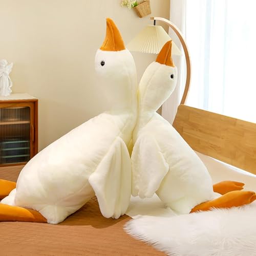 ADNOX Gans Kuscheltier Schwan Stofftier Ente Puppe Schlafkissen Kissen Kawaii Kuscheltier Plush Kinder Geschenke von ADNOX