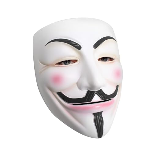 ADNOX Hacker Masken V für Vendetta Anonyme Halloween Cosplay Kostüm Party Requisiten von ADNOX