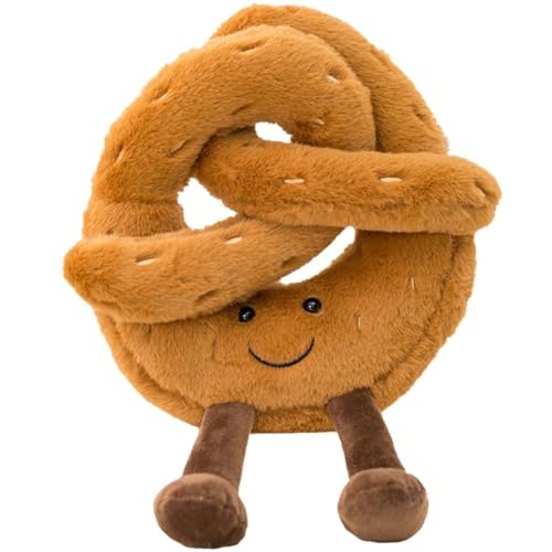 ADNOX Niedliche Puppen, 26cm Weiches Plüschtier Lustiges Brot Form Plüschtier, 3D Wurfkissen Kindertag Geschenk(Alkaliwasser-Knoten) von ADNOX