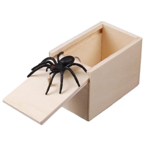 ADNOX Überraschungsbox Spinne, Spinnenbox mit Streich, Prank Scare Spider Box für Kinder Mädchen von ADNOX