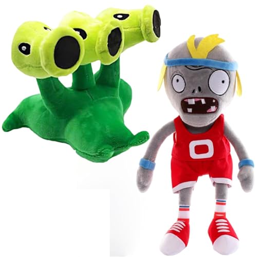 Cartoon Anime Plüschtiere, 2 Stück Pflaanzen Plüsch Figur, Spiel Thema Plüschtiere Für Kinder, Cartoon Pflaanzen Spiel Thema Puppe, Kinder Geburtstag Geschenk, Spielefans Spielzeug von ADNOX