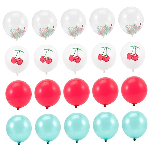 20 Stück Obstballons Ballons Brautballon Partyballon Sommerdekorationen Babyballon Tropische Partydekorationen Sommerpartydeko Partybedarf Tropische Ballonemulsion ADOCARN von ADOCARN