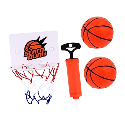 ADOCARN 1 Satz Basketball-übungsspielzeug Indoor- Indoor-basketballspielzeug Cartoon-basketballkorb Kinderspielzeug Mini-basketballbretter Mini-Basketball Und Board Plastik von ADOCARN