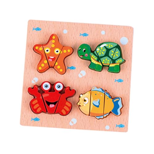 ADOCARN 1 Satz Bausteine Kinderspielzeug Puzzle-Spielzeug Kinder holzpuzzle Kinder holzspielzeug Fruchtspielzeug Spielzeug aus Holz mit Kordelzug Cartoon-Kordelzug-Spielzeug hölzern rot von ADOCARN