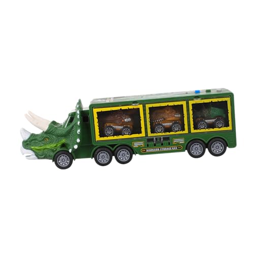 ADOCARN 1 Satz Dinosaurier-LKW Autospielzeug Für Kinder Dinosaurier-Spielzeug-LKW Dinosaurier-Truck-träger Spielzeuglastwagen Denksportspielzeug Kinderspielzeug Green Mit Knopfbatterie von ADOCARN