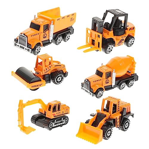 ADOCARN 1 Satz Engineering-LKW kinderfahrzeug kinderauto kinderbuggys Miniatures Model Cars Kinderzimmerdeko modellautos Model Auto car for Set Toy car Bauwagen Yellow von ADOCARN