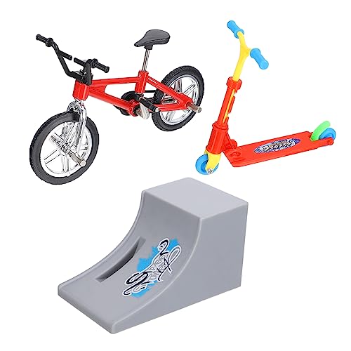 ADOCARN 1 Satz Fingerrad Mini-Skateboards Mini-Spielzeug Roller für Kinder Spielzeug für Kinder Finger Bike Spielzeug Mini-Finger-Scooter Fahrrad Spielzeug Brettspielspielzeug Plastik rot von ADOCARN