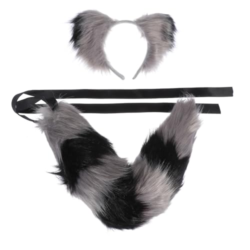 ADOCARN 1 Satz Fuchsohr Stirnband Sonnenbrillenhunde einhorn stirnband Katzenschwanz Ohren und halloween kleider halloween maske dekoratives Haarband Frauentierohrstirnband Plüsch von ADOCARN