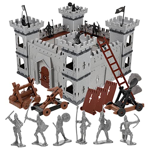 ADOCARN 1 Satz Schlosssoldat Minifiguren Schloss Spielset Soldatenfahrzeuge Spielset Soldatenauto Soldat Modellfigur Miniatursoldat Soldat Spielset Plastik von ADOCARN