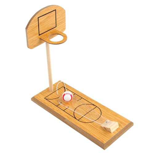 ADOCARN 1 Satz Tabletop-Basketball Basketball Drinnen Basketball Spiel Indoor-basketbälle Mini-Bowling Finger-basketballspiel Desktop-Spielzeug Mini-basketballball Indoor-spielset Hölzern von ADOCARN