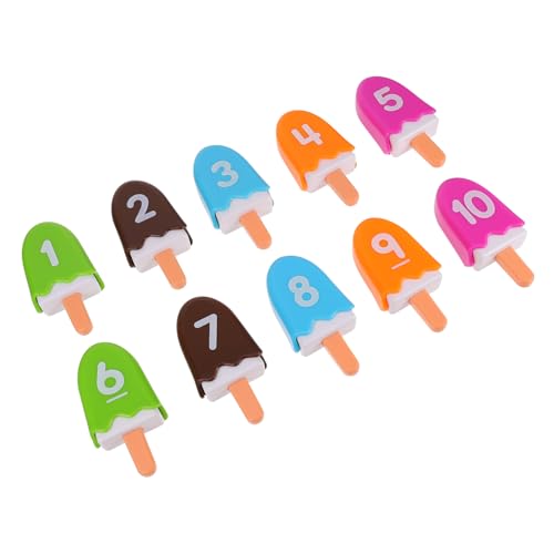 ADOCARN 1 Satz passendes Spielzeug Kinder Spielzeug Toys Kindergarten Spielzeug Zahlensortierspiel passendes zählspiel pädagogisches Spielzeug Nummernerkennungstool Plastik von ADOCARN