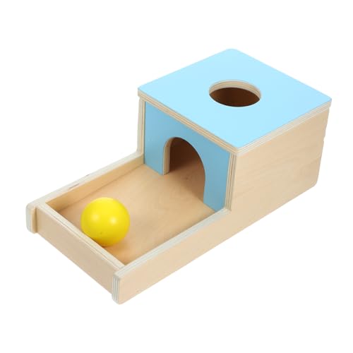 ADOCARN 1 Set Box Früherziehung Pitching Box Kinder Motorikspielzeug Lustiges Spielzeug Holz Kleinkindspielzeug Kinderspielzeug Früherziehungsspielzeug Kinder Ball Drop Spielzeug Kinder von ADOCARN