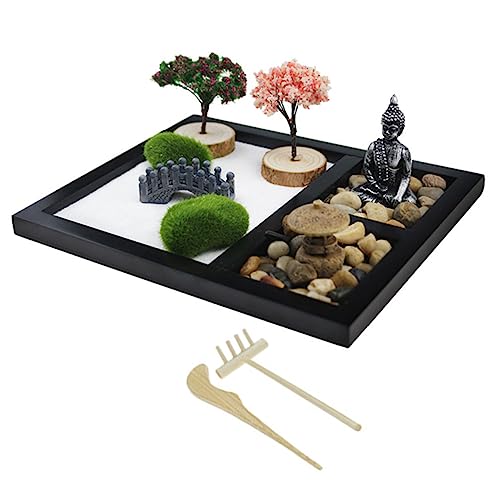 ADOCARN 1 Set Japanischer Sandgarten Dekoration Garten Sandbox Ornament Office Home Desktop von ADOCARN