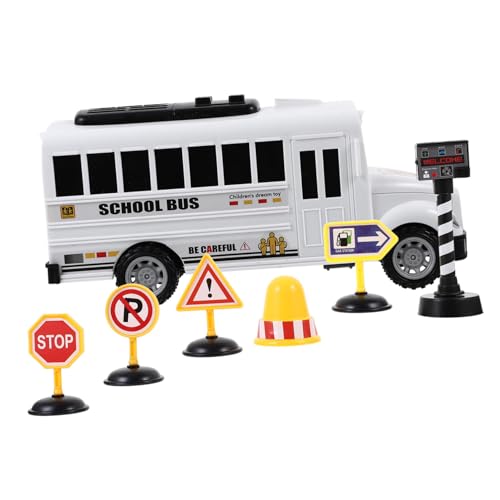 ADOCARN 1 Set Pull Back Schule Bus Anzug Auto Für Babys Für Jungen Mädchen Mini LKW Für Für Autos Kunststoff von ADOCARN