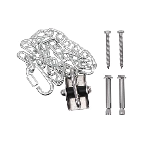 ADOCARN 1 Set Schaukelhaken Kleiderständer Schaukel Innenfeder Kit Innenhängesessel Schaukel Aufhänge Kit Hochleistungsschaukel Schaukeln Schaukelfeder Kit Silber Edelstahl von ADOCARN