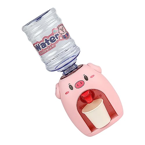 ADOCARN 1 Set Simulation Wasserspender Schwimmbad Blase Tank Kitchen Toys for kinderzimmer zubehör trinkglas Mini-Wasserspender für Kindergeschenk Plastik Rosa von ADOCARN