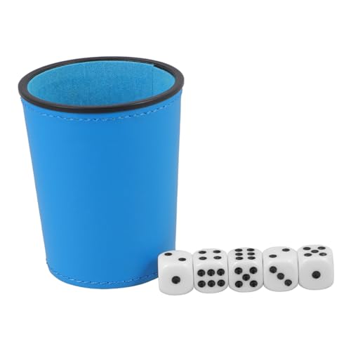 ADOCARN 1 Set Würfel Brettspiel Party Würfelbecher Spielzubehör Spielwürfelhalter Spielzubehör Nützlicher Würfelbecher Würfelzubehör Partyspiel Requisiten Würfel Shaker von ADOCARN