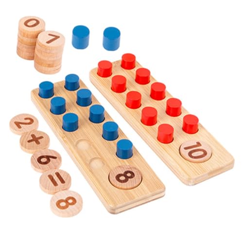 ADOCARN 1 Set Zählspielzeug, Mathematik Lernspielzeug, Kleinkind Frühlehrspielzeug, Arithmetik Lehrhilfe, Holz Zählspielzeug, Intelligenzentwicklungsspielzeug, Passendes Spielzeug Für von ADOCARN