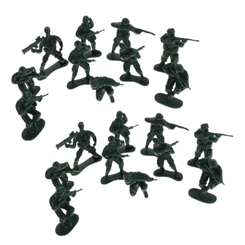 ADOCARN 100 Stück Soldaten Modellspielzeug Mini Spielzeug Kinderspielzeug Plastiksoldaten Mini Armeemänner Actionfiguren Spielzeug Bürgerkriegsspielzeugsoldaten Winzige von ADOCARN