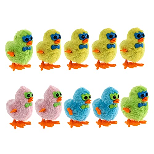 ADOCARN 10St Uhrwerk Huhn für kinderspielzeug Animal Toys sankastenspielsachen Toys for - Aufziehspielzeug für Kleinkinder Uhrwerkspielzeug Plüsch von ADOCARN