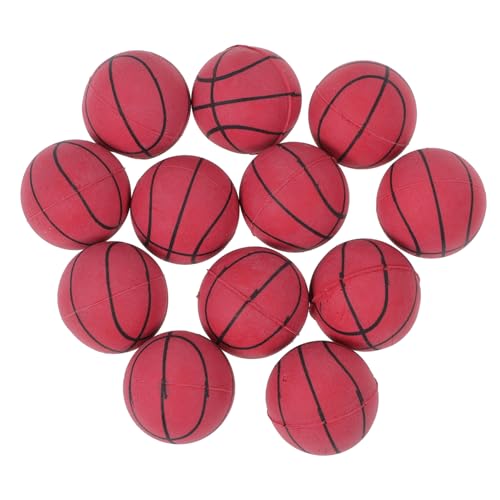 ADOCARN 12St Mini-Basketball Kleiner Basketball geschmolzener Basketball für kinderspielzeug kunststoffball kleine Basketballspielzeuge Hüpfball für Plastik Orange von ADOCARN