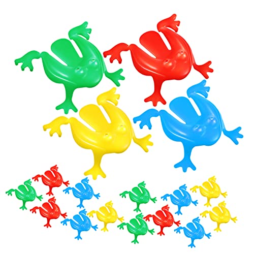 ADOCARN 16 Stück Kunststoff Frosch Spielzeug Frosch Spielzeug Spielzeug Kleiner Frosch Spielzeug Partygeschenke Springspielzeug Kreatives Frosch Spielzeug Frosch Spielzeug von ADOCARN