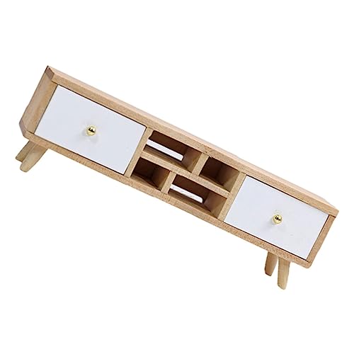 ADOCARN 1Stk Möbelminiaturen Pflanzenzubehör Pflanzendekorationen wohnzimmermöbel Living Room Furniture garderoben minikühlschrank Mini-Schrankverzierung TV-Schrank aus Holz Modell hölzern von ADOCARN