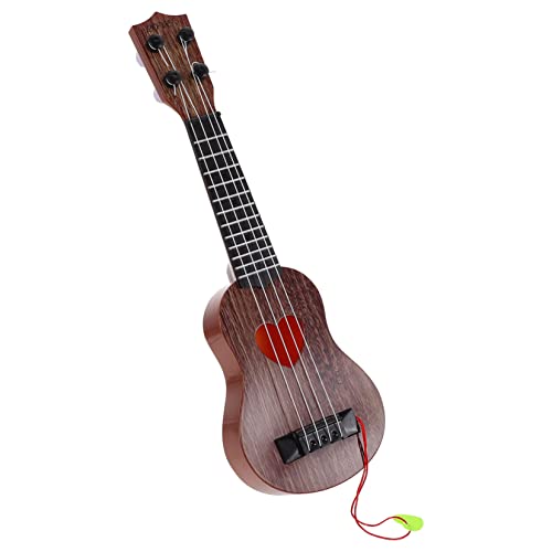 ADOCARN 1Stk Ukulele Musikspielzeug für Kindergitarre Kinder Gitarre kleine Gitarre kinderinstrumente Kinder musikinstrumente Kinder-Instrument-Spielzeug Mini-Instrument Plastik Coffee von ADOCARN