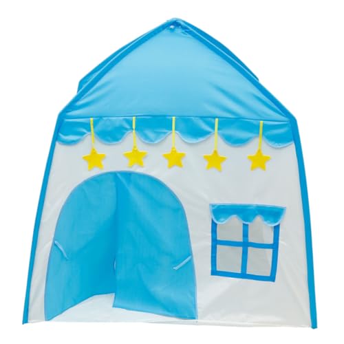 ADOCARN 1stk Kinderzelt Babyspielhaus Kinderzelt Drinnen Mädchen Mädchenspielzeug Kinderspiele Kinderspielzeug Kinderzelte Zelt Für Jungen Und Mädchen Fasergerüst Blue von ADOCARN