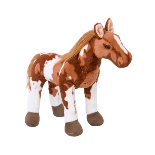 ADOCARN 1stk Kleine Ponypuppe Puppe Schönes Pferdespielzeug Pferdepuppenspielzeug Kuscheltier Tier Stofftier Plüsch Brown von ADOCARN