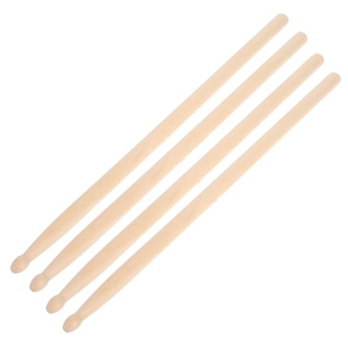 ADOCARN Holz-Drumsticks 2 Paar Drumsticks Großpackung Übungs- und Performance-Drumsticks aus Holz für Verschiedene Fähigkeitsstufen von ADOCARN