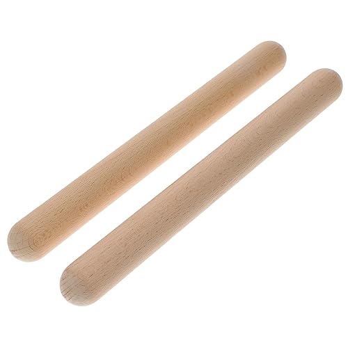 ADOCARN Sichere Holzinstrumentenstäbe für Jungen und Mädchen 20 5 * 2 cm Schlagzeug für Jungen und Mädchen Musikspielzeug Rhythmusstäbe von ADOCARN