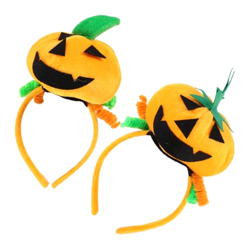 ADOCARN 2 Stück Kürbis Kugel Stirnband Halloween Kopfschmuck Halloween Kopfschmuck Kosmetisches Kostüm Kürbis Kopfschmuck Halloween Stirnband Kürbis Stirnbänder Halloween von ADOCARN