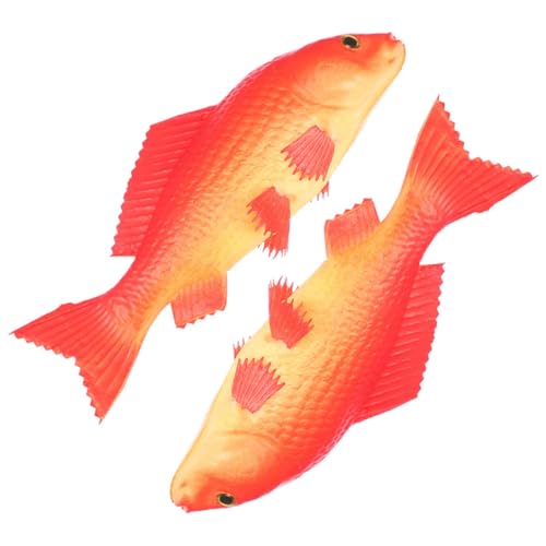 ADOCARN 2 Stück Modelle Das Tier Tiere Realistisches Fischmodell Simulation Tierfiguren Kleine Fischstatue Tiermodell Fischfiguren Fischskulptur Fischdekoration Gefälschtes Fischmodell von ADOCARN