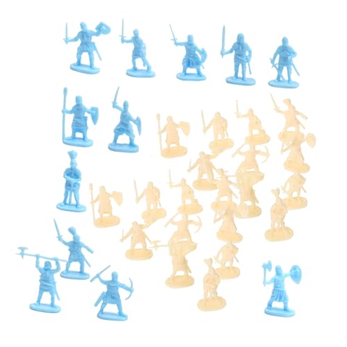 ADOCARN 200St Minisoldat Spielzeug Actionfiguren Soldatenfiguren kleines Soldatenmodell Miniatur Kleines Soldatenhandwerk kleine Soldatenmodelle Sandtisch-Soldaten-Modelle Plastik von ADOCARN