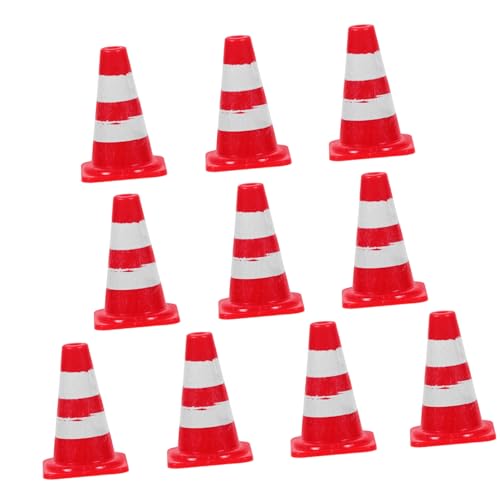 ADOCARN 20St Autos Mini Road Cone Aktivitätskegel für für sportliche Aktivitäten Waffeln verkehrserziehung Miniatures Straßenbaukegel Abs von ADOCARN