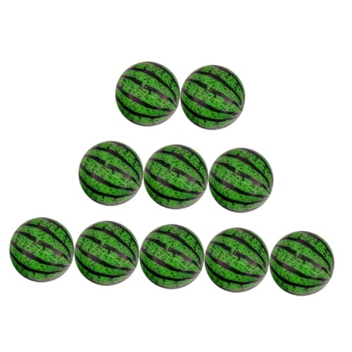 ADOCARN 20st Hüpfender Ball Springender Ball Hüpfball Wassermelone Wassermelonen-hüpfbälle Flummi Green Plastik von ADOCARN