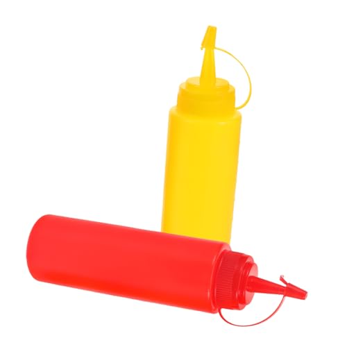 ADOCARN 2st Knifflige Ketchup-Flasche Spritzspielzeug Lustiges Partyspielzeug Party-streich- Halloween-streichspielzeug Saucenflaschen Quetschen Streiche Gewürzflasche Plastik von ADOCARN