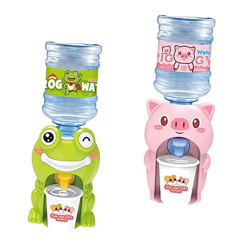 ADOCARN 2st Mit Wasserspender Mini-wasserspender Für Schweine Möbel Für Frösche Schwimmbecken Für Karikatur Puppenhaus Wasserspender Für Plastik von ADOCARN