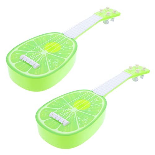 ADOCARN 2st Obst Gitarre Gitarrenkrachmacher-Spielzeug Kinderspielzeug Gitarre Kleinkind Kidcraft-spielset -gitarrenspielzeug Mini-Gitarre Gitarreninstrument Lernspielzeug Green Abs von ADOCARN