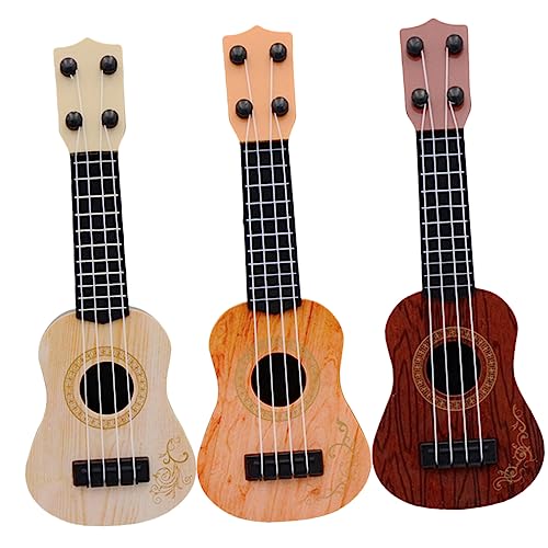 ADOCARN 3 Stück Mini Ukulele Musikinstrument Für Kinder Gitarre Ukulele Musikspielzeug Mini Spielzeug Für Kinder Spielzeug Für Kleinkinder Kinderspielzeug Jungenspielzeug Ukelelen von ADOCARN