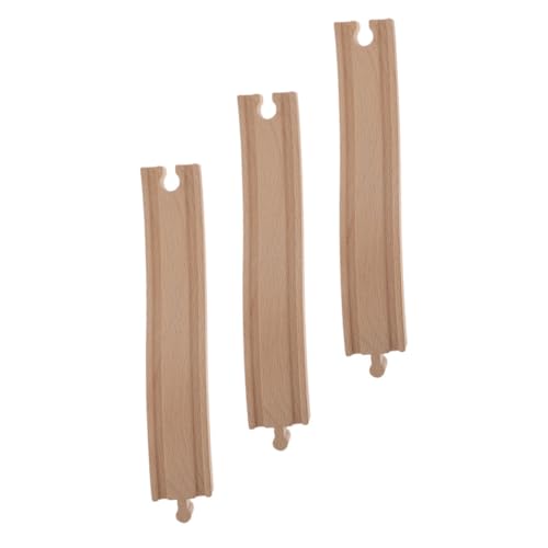 ADOCARN 3 Teiliges Holzgleis Zug Figuren Puzzle Entwicklungs DIY Gleis Anschlüsse Für Eisenbahnschienen Lokomotive Zuggleis Motor Zuggleis von ADOCARN