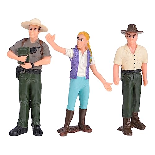 ADOCARN 3St Bauernpuppenverzierungen Menschen Zahlen Minifigurenfiguren Bauernspielzeug bauernhofspielzeug Farm Landarbeiter Modell Landarbeiter Figur PVC von ADOCARN