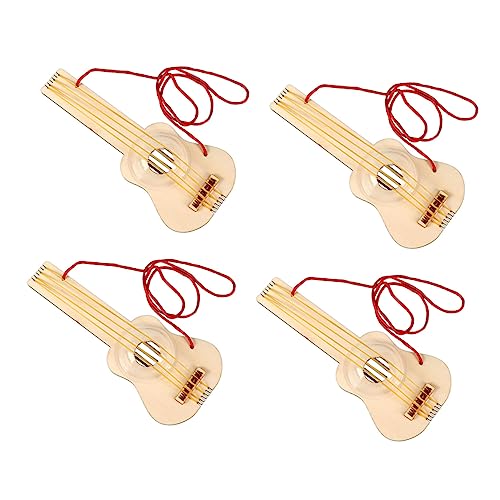 ADOCARN 4 Sätze Ukulele aus Holz Instrument Toys jucarii pentru copii Ukulele Bausatz Ukulele Materialien Ukulele Bastelmaterial Kid Toys DIY-Material Ukulele-Dekorationsset von ADOCARN