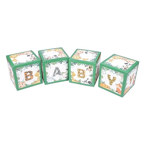 ADOCARN 4 Stück Boxen Babybox Luftballons Boxen Für Partytiere Thematische Luftballons Papierballons Dekorative Luftballons Babyparty Luftballons Party Luftballons von ADOCARN