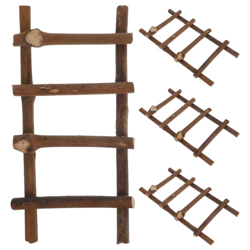 ADOCARN 4 Stück Mini-Puppenhausleiter: 25 x 10 x 2 cm Miniatur-Rattanleitern, Requisiten für Puppenhausmöbel, Mikro-Landschaftsmodelle, DIY-Sandgartenzubehör ADOCARN 4 Stück Mini-Puppenhausleiter: 25 x 10 x 2 cm Miniatur-Rattanleitern, Requisiten für Puppenhausmöbel, Mikro-Landschaftsmodelle, DIY-Sandgartenzubehör von ADOCARN