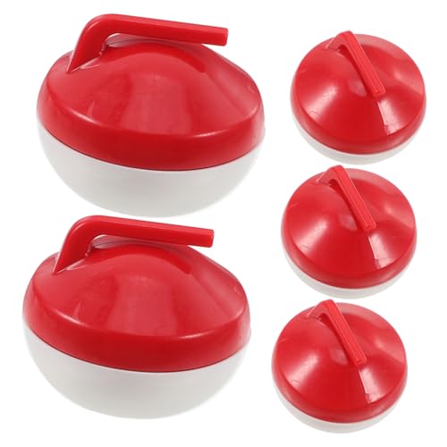 ADOCARN 5 Teiliges Tragbares Mini Curlingball Set Für Den Innenbereich Für Tisch Curlingbälle Curlingspiel Zubehör Für Spaß Und Entwicklung Der Fähigkeiten von ADOCARN