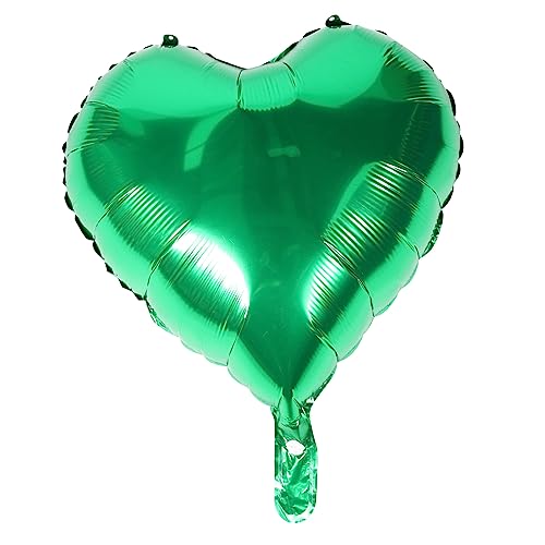 ADOCARN 50 Stück Folienballons Fiesta-Party-Dekorationen Ballonbogen-Kit Ballon steht heart balloons party decoration grüner Ballon st. Patrick's Day Sternballon Aluminiumfolie Green von ADOCARN