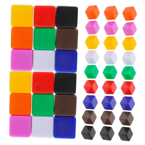 ADOCARN 60st Würfel Aus Acryl Kleine Leere Würfel DIY Zubehör Würfel Würfel Requisiten Für Würfelspiele Würfel DIY Versorgung Leere Würfel Selber Machen Würfel Liefern Leere Spielwürfel von ADOCARN