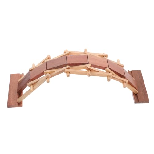 ADOCARN Bogenbrücke Aus Holz Selber Machen Modell Bogenbrücke Wissenschaftsprojekt Bogenbrücke Modell Einer Holzbogenbrücke Pädagogische Bogenbrücke Hölzern von ADOCARN